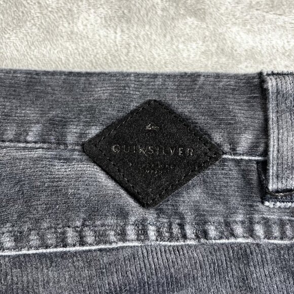 Quiksilver Boys Sz 26X26 Gray Kracker Corduroy Pants Straight Tapered NWT Skater - Picture 7 of 16